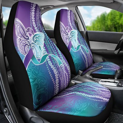 You Matter Suicide Prevention Support Car Seat Cover Maile Pikake Lokelani Crown Flower Lei Inspired