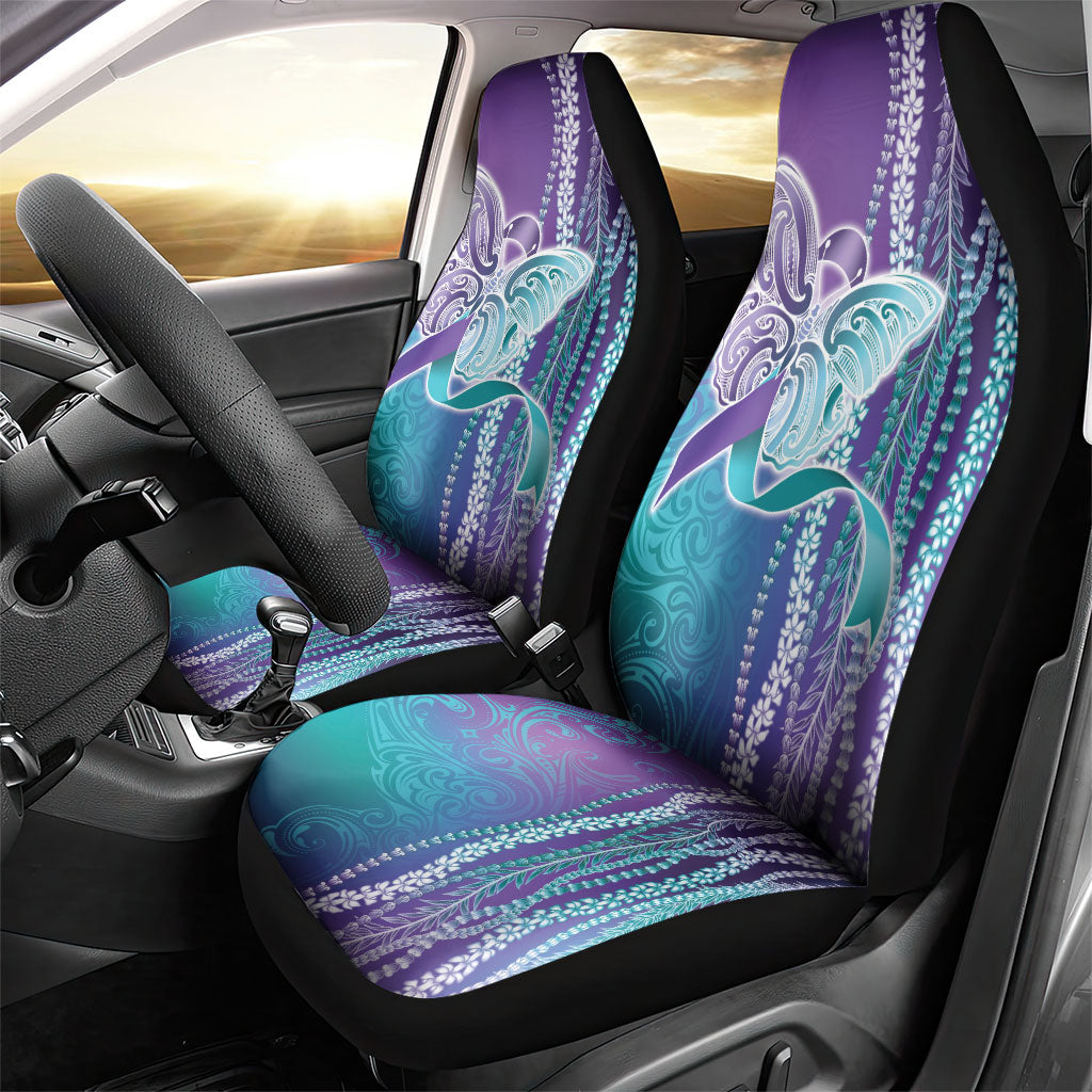 You Matter Suicide Prevention Support Car Seat Cover Maile Pikake Lokelani Crown Flower Lei Inspired