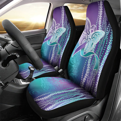 You Matter Suicide Prevention Support Car Seat Cover Maile Pikake Lokelani Crown Flower Lei Inspired