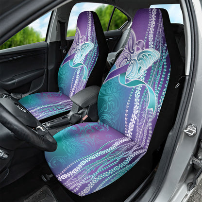 You Matter Suicide Prevention Support Car Seat Cover Maile Pikake Lokelani Crown Flower Lei Inspired