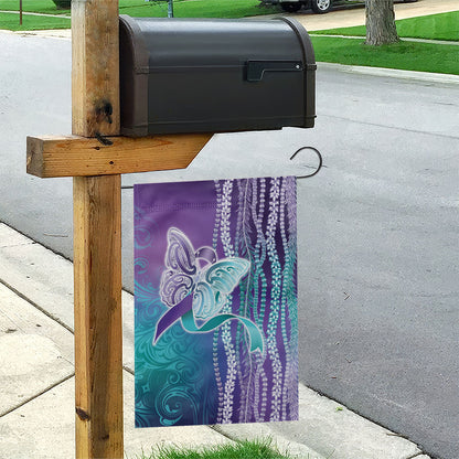 You Matter Suicide Prevention Support Garden Flag Maile Pikake Lokelani Crown Flower Lei Inspired