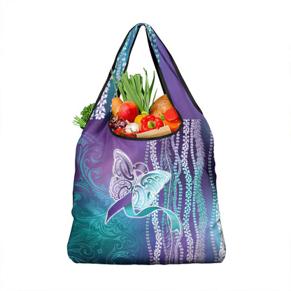 You Matter Suicide Prevention Support Grocery Bag Maile Pikake Lokelani Crown Flower Lei Inspired