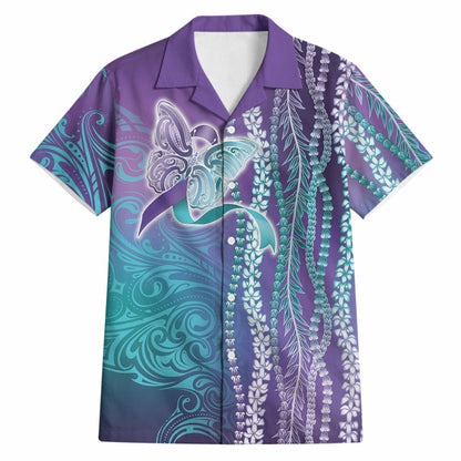 You Matter Suicide Prevention Support Hawaiian Shirt Maile Pikake Lokelani Crown Flower Lei Inspired