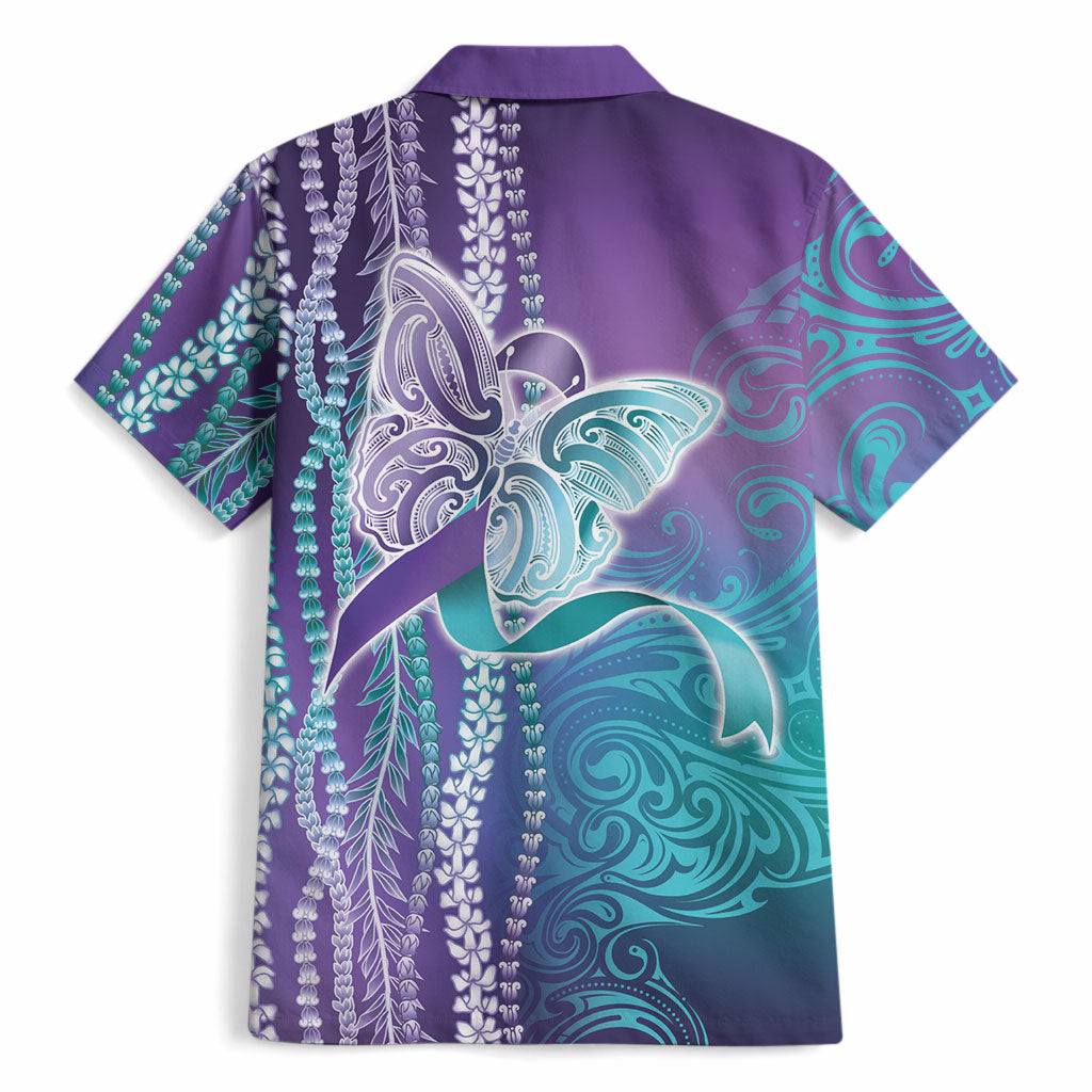 You Matter Suicide Prevention Support Hawaiian Shirt Maile Pikake Lokelani Crown Flower Lei Inspired