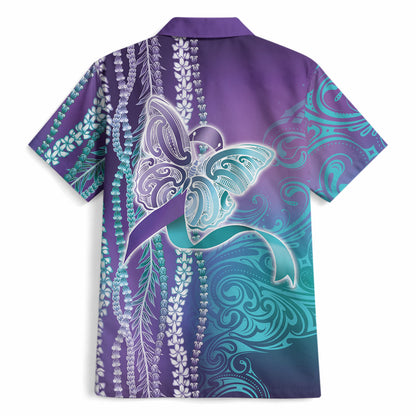 You Matter Suicide Prevention Support Hawaiian Shirt Maile Pikake Lokelani Crown Flower Lei Inspired