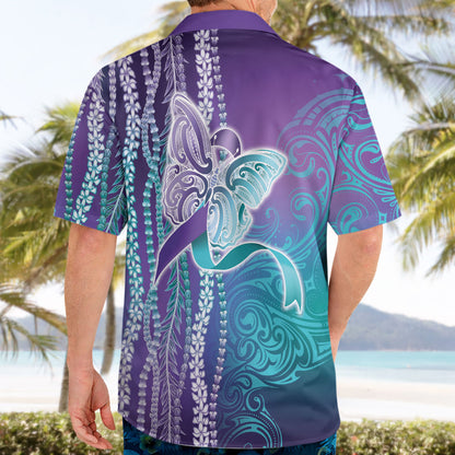 You Matter Suicide Prevention Support Hawaiian Shirt Maile Pikake Lokelani Crown Flower Lei Inspired