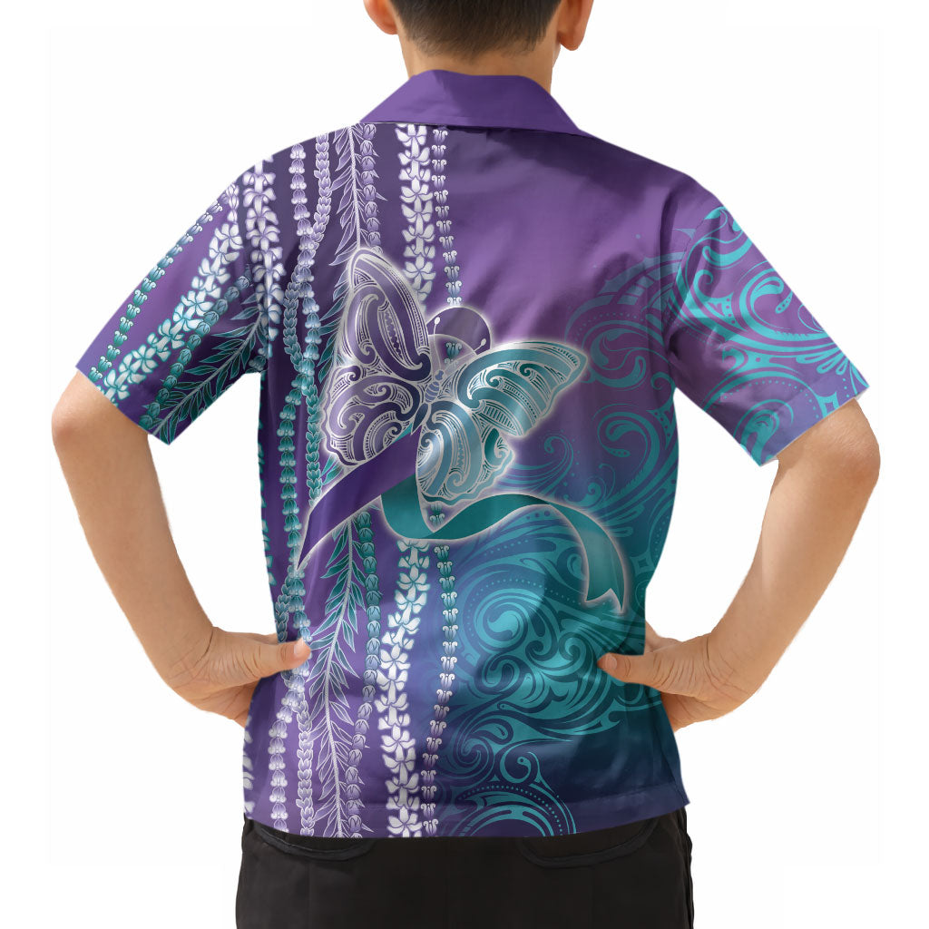 You Matter Suicide Prevention Support Hawaiian Shirt Maile Pikake Lokelani Crown Flower Lei Inspired