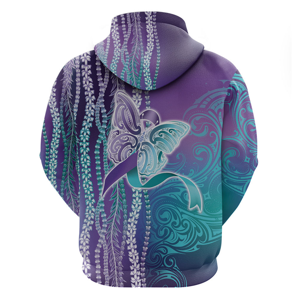 You Matter Suicide Prevention Support Hoodie Maile Pikake Lokelani Crown Flower Lei Inspired