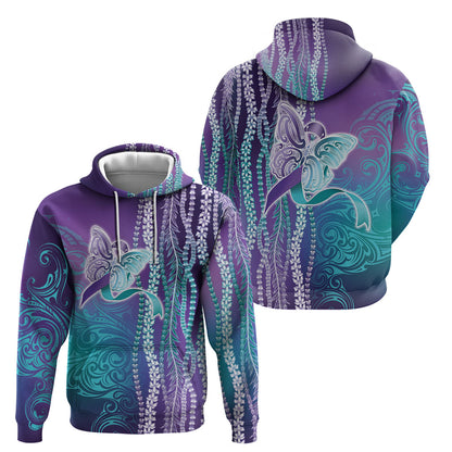 You Matter Suicide Prevention Support Hoodie Maile Pikake Lokelani Crown Flower Lei Inspired