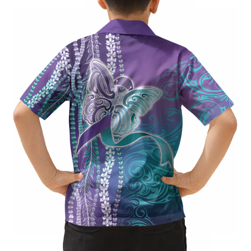 You Matter Suicide Prevention Support Kid Hawaiian Shirt Maile Pikake Lokelani Crown Flower Lei Inspired
