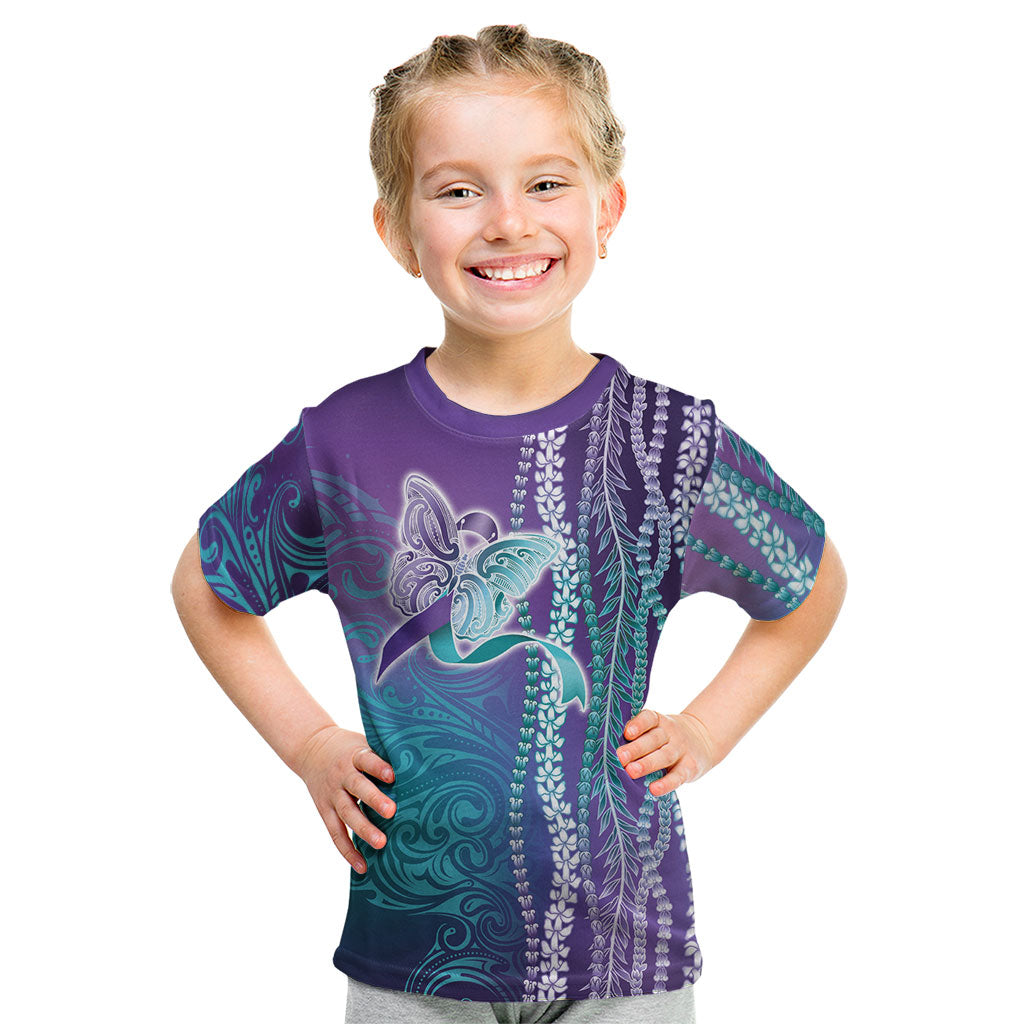 You Matter Suicide Prevention Support Kid T Shirt Maile Pikake Lokelani Crown Flower Lei Inspired