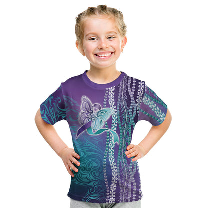 You Matter Suicide Prevention Support Kid T Shirt Maile Pikake Lokelani Crown Flower Lei Inspired