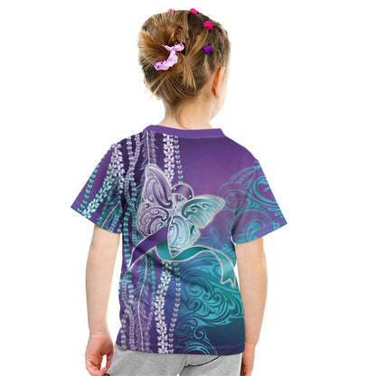 You Matter Suicide Prevention Support Kid T Shirt Maile Pikake Lokelani Crown Flower Lei Inspired