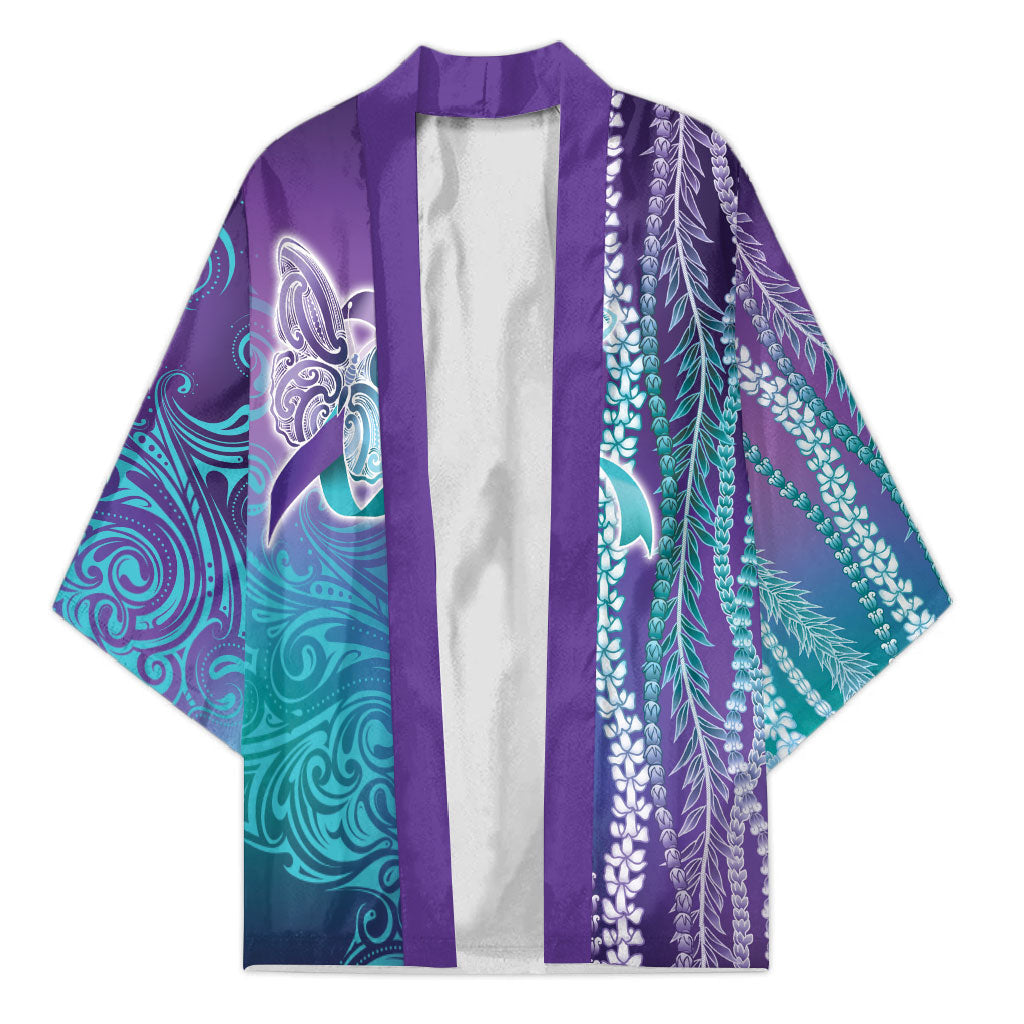 You Matter Suicide Prevention Support Kimono Maile Pikake Lokelani Crown Flower Lei Inspired