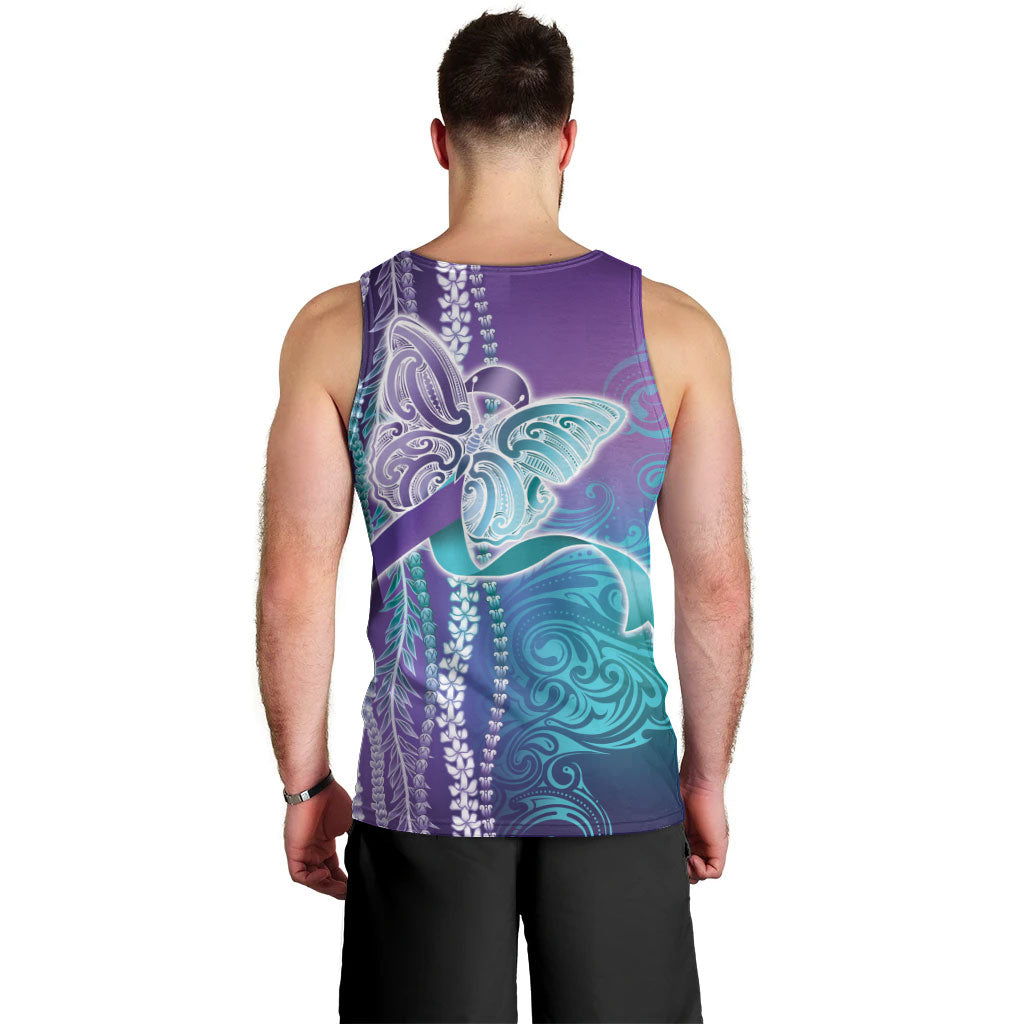 You Matter Suicide Prevention Support Men Tank Top Maile Pikake Lokelani Crown Flower Lei Inspired