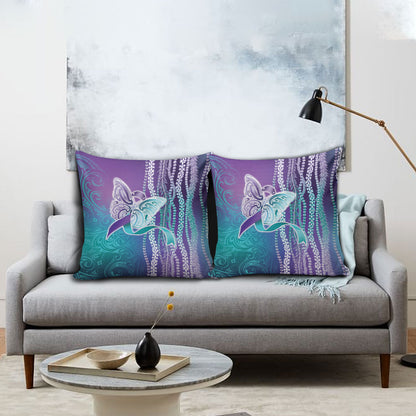 You Matter Suicide Prevention Support Pillow Cover Maile Pikake Lokelani Crown Flower Lei Inspired
