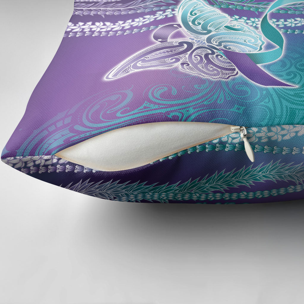 You Matter Suicide Prevention Support Pillow Cover Maile Pikake Lokelani Crown Flower Lei Inspired