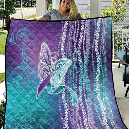 You Matter Suicide Prevention Support Quilt Maile Pikake Lokelani Crown Flower Lei Inspired