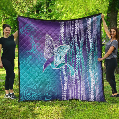 You Matter Suicide Prevention Support Quilt Maile Pikake Lokelani Crown Flower Lei Inspired