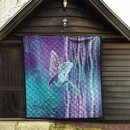 You Matter Suicide Prevention Support Quilt Maile Pikake Lokelani Crown Flower Lei Inspired