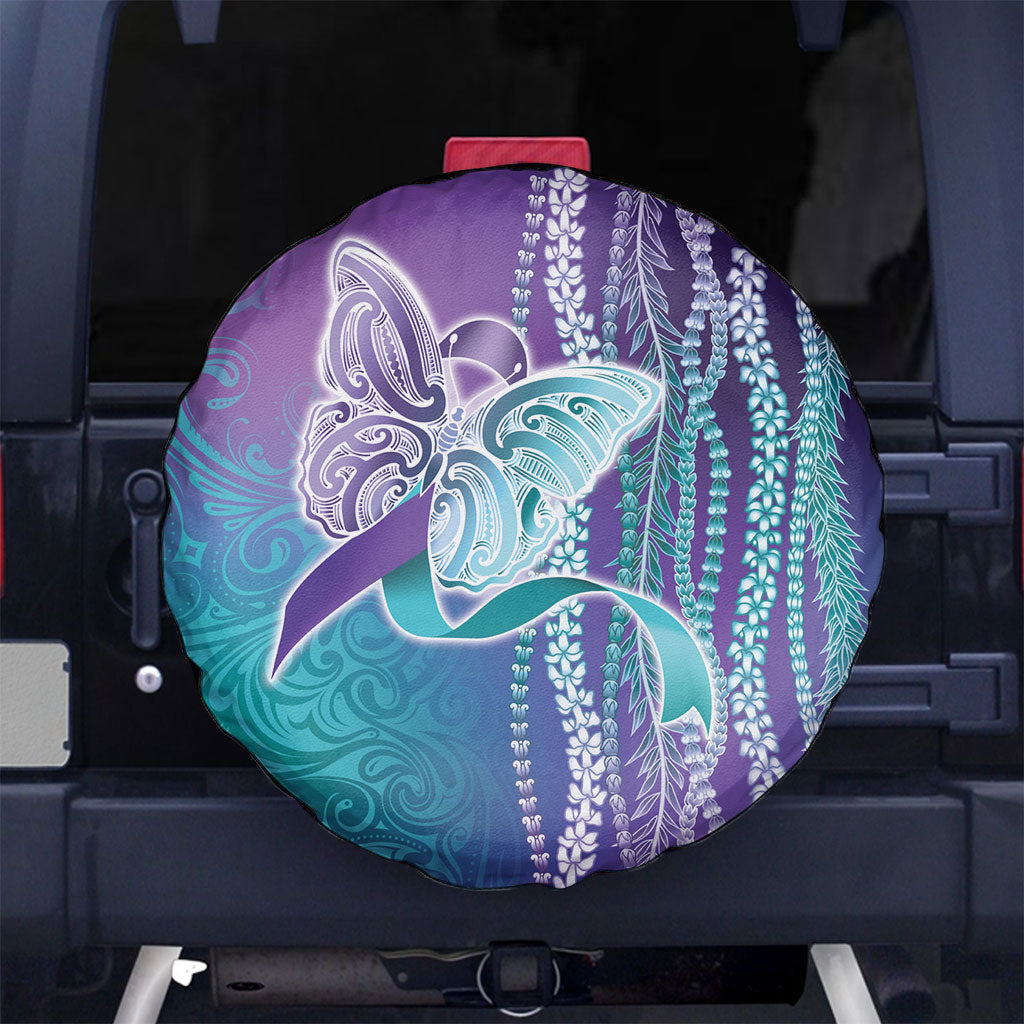 You Matter Suicide Prevention Support Spare Tire Cover Maile Pikake Lokelani Crown Flower Lei Inspired
