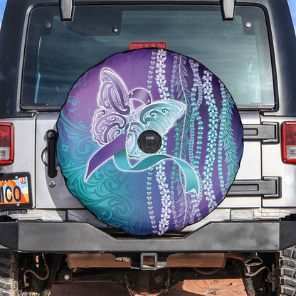 You Matter Suicide Prevention Support Spare Tire Cover Maile Pikake Lokelani Crown Flower Lei Inspired