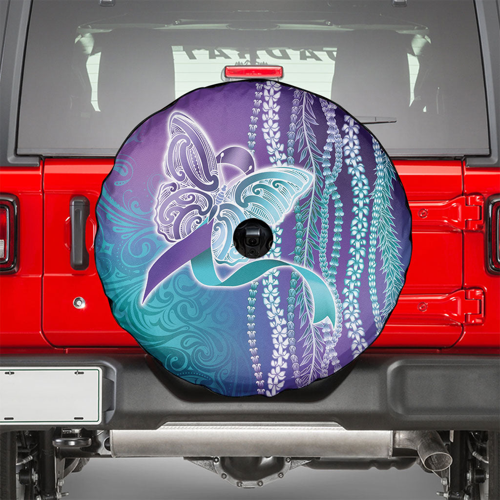 You Matter Suicide Prevention Support Spare Tire Cover Maile Pikake Lokelani Crown Flower Lei Inspired