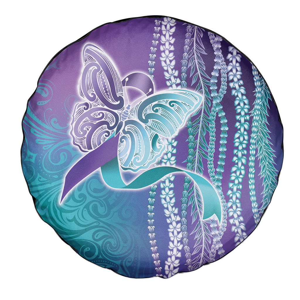 You Matter Suicide Prevention Support Spare Tire Cover Maile Pikake Lokelani Crown Flower Lei Inspired