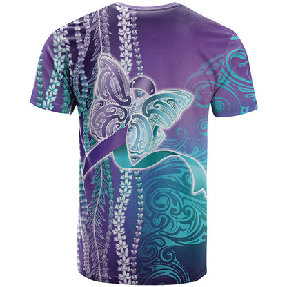You Matter Suicide Prevention Support T Shirt Maile Pikake Lokelani Crown Flower Lei Inspired