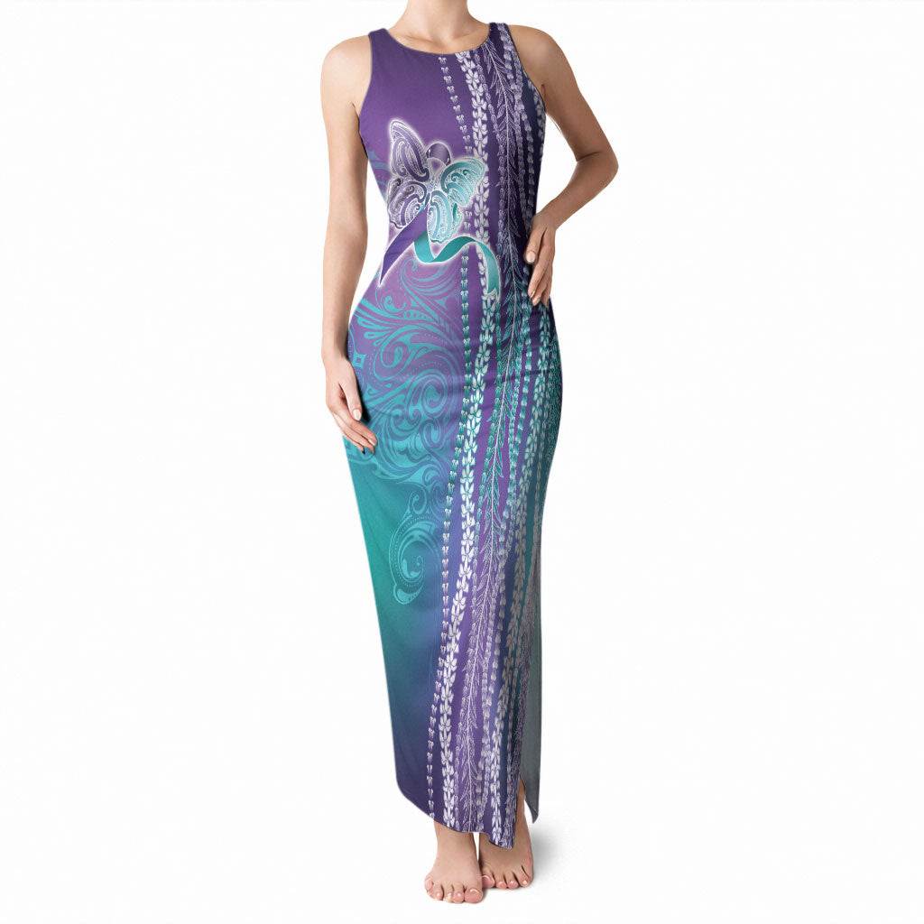 You Matter Suicide Prevention Support Tank Maxi Dress Maile Pikake Lokelani Crown Flower Lei Inspired