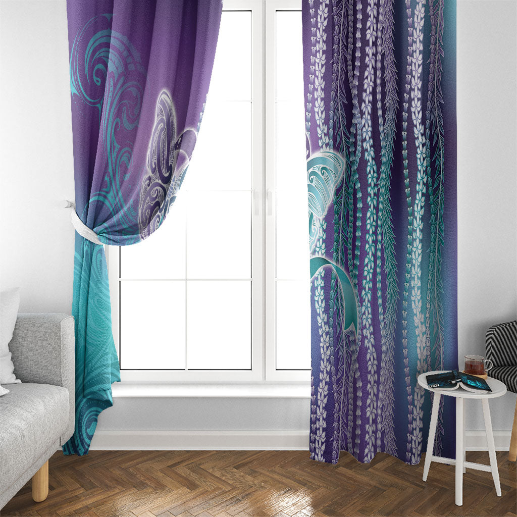 You Matter Suicide Prevention Support Window Curtain Maile Pikake Lokelani Crown Flower Lei Inspired
