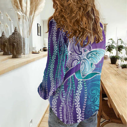 You Matter Suicide Prevention Support Women Casual Shirt Maile Pikake Lokelani Crown Flower Lei Inspired
