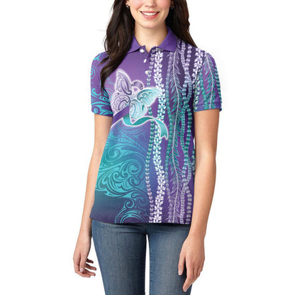 You Matter Suicide Prevention Support Women Polo Shirt Maile Pikake Lokelani Crown Flower Lei Inspired