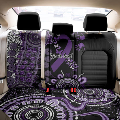 Memories Matter Alzheimers Support Personalised Back Car Seat Cover Aboriginal Ribbon Dot Painting