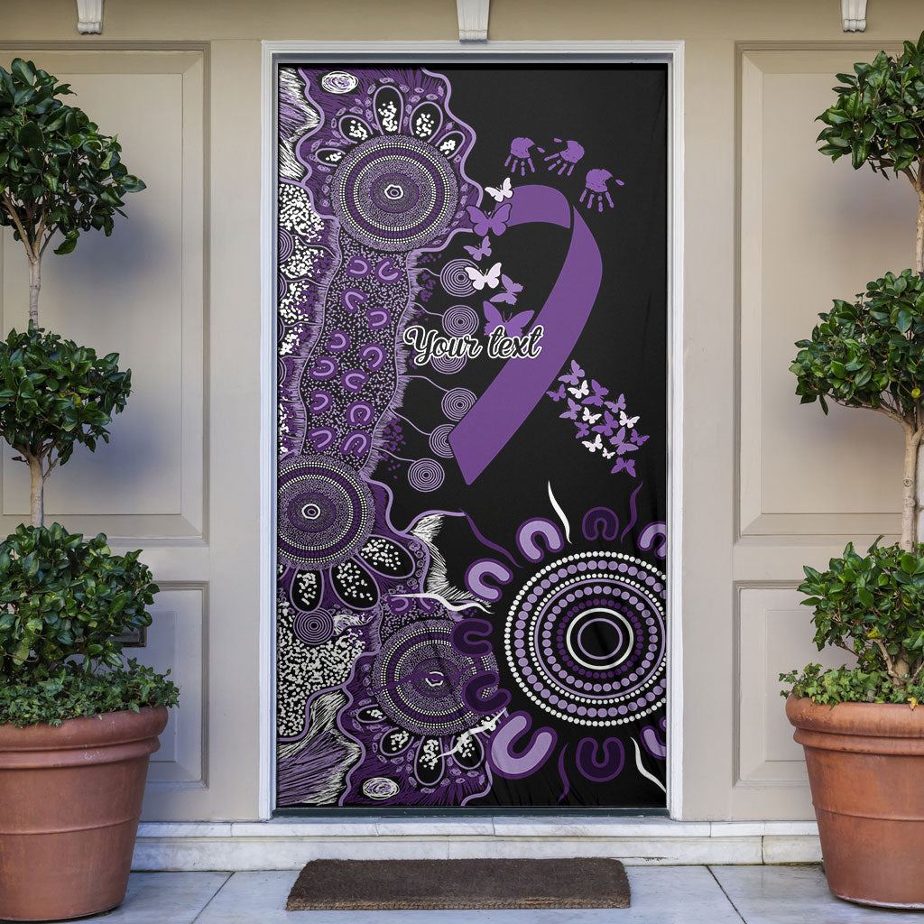Memories Matter Alzheimers Support Personalised Door Cover Aboriginal Ribbon Dot Painting