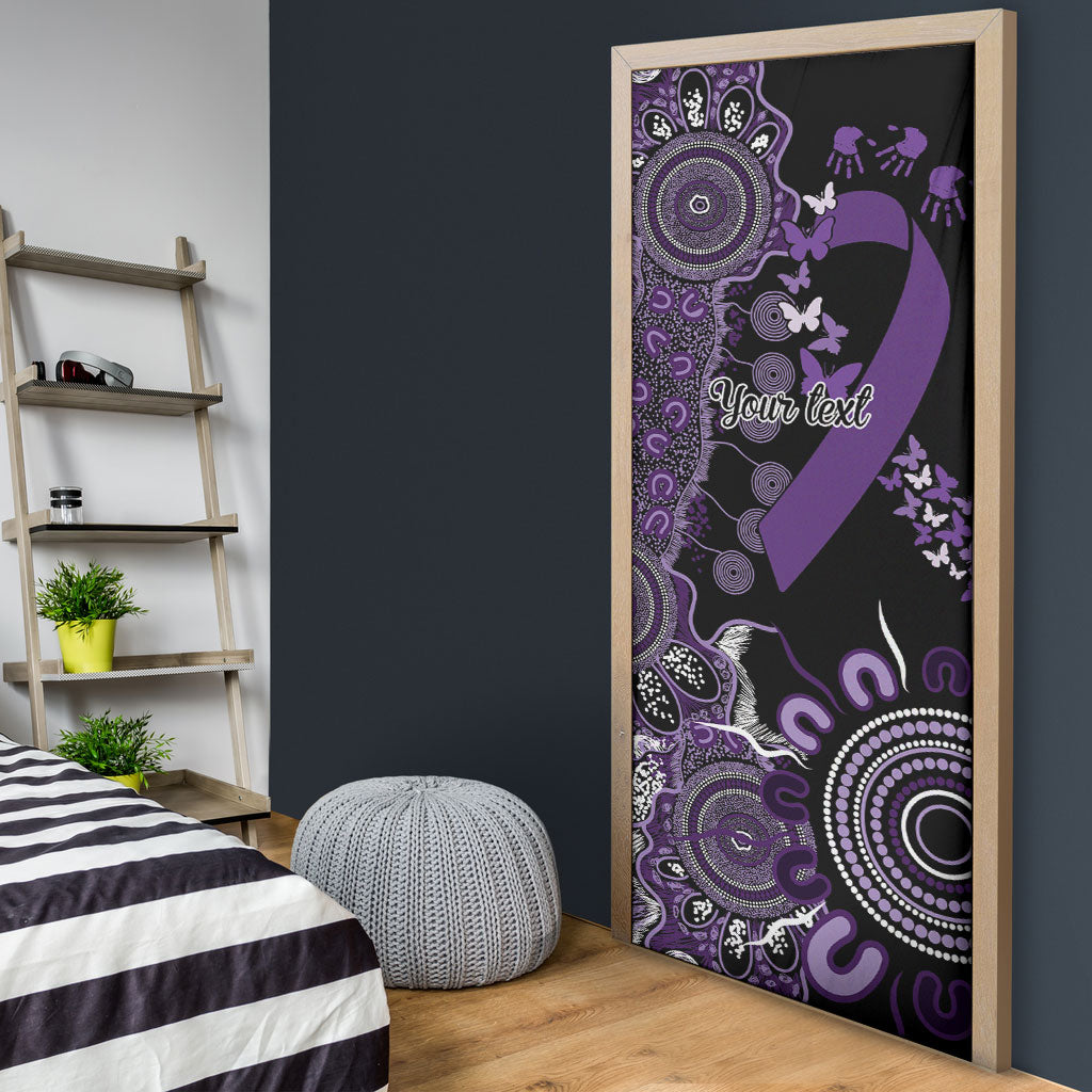 Memories Matter Alzheimers Support Personalised Door Cover Aboriginal Ribbon Dot Painting