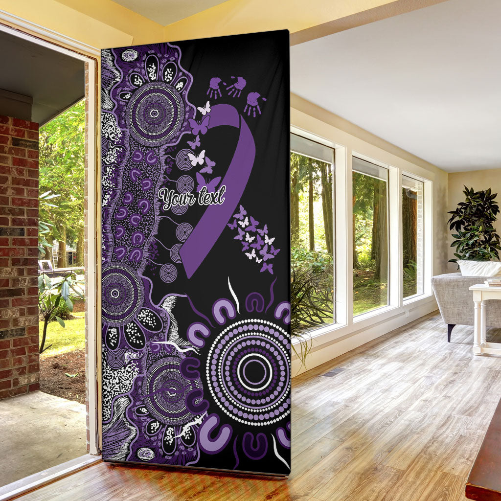 Memories Matter Alzheimers Support Personalised Door Cover Aboriginal Ribbon Dot Painting