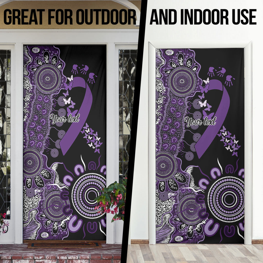 Memories Matter Alzheimers Support Personalised Door Cover Aboriginal Ribbon Dot Painting