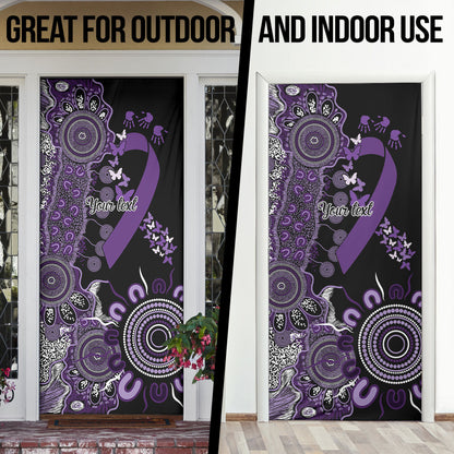 Memories Matter Alzheimers Support Personalised Door Cover Aboriginal Ribbon Dot Painting