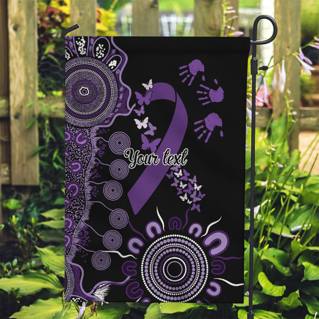 Memories Matter Alzheimers Support Personalised Garden Flag Aboriginal Ribbon Dot Painting