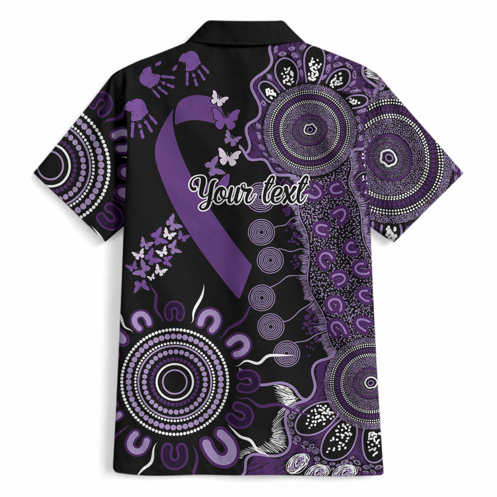 Memories Matter Alzheimers Support Personalised Hawaiian Shirt Aboriginal Ribbon Dot Painting