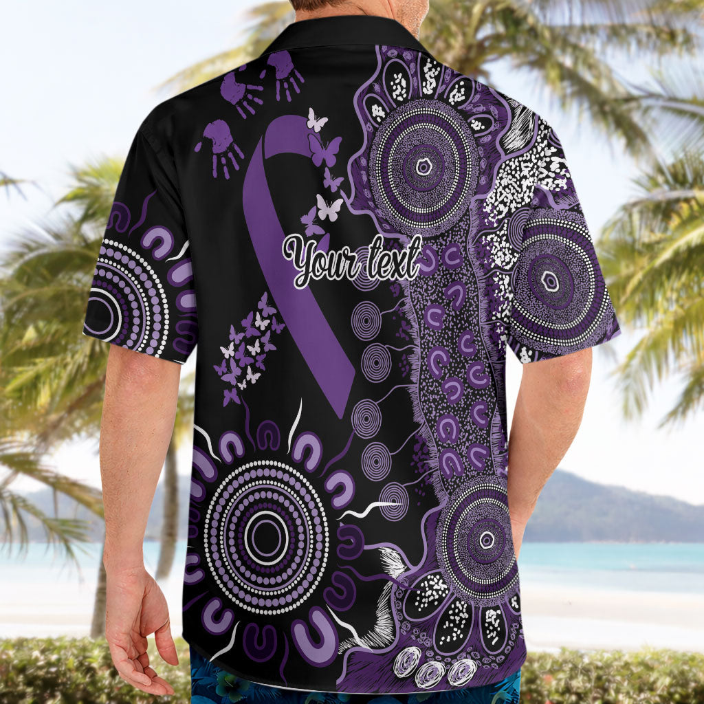 Memories Matter Alzheimers Support Personalised Hawaiian Shirt Aboriginal Ribbon Dot Painting