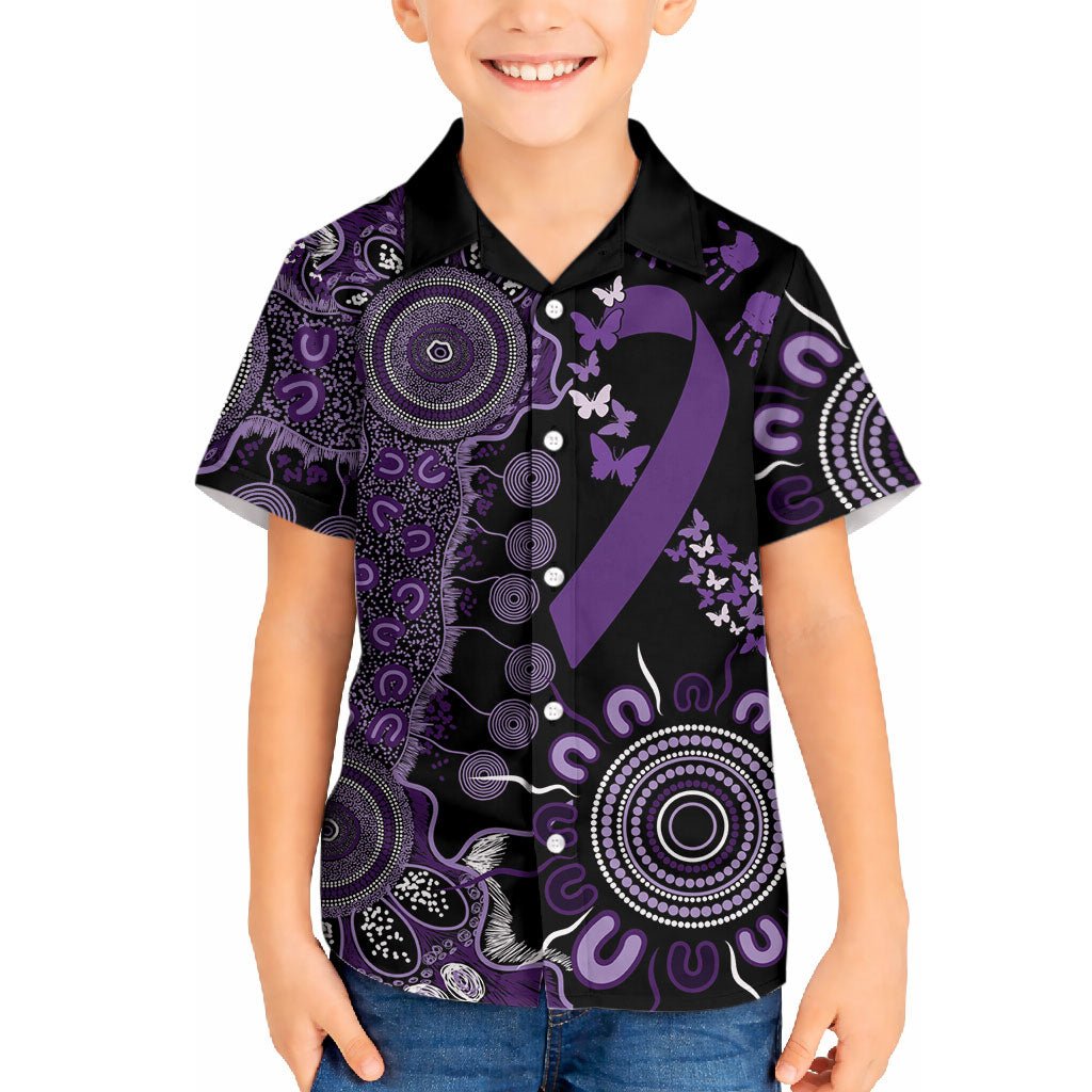Memories Matter Alzheimers Support Personalised Hawaiian Shirt Aboriginal Ribbon Dot Painting