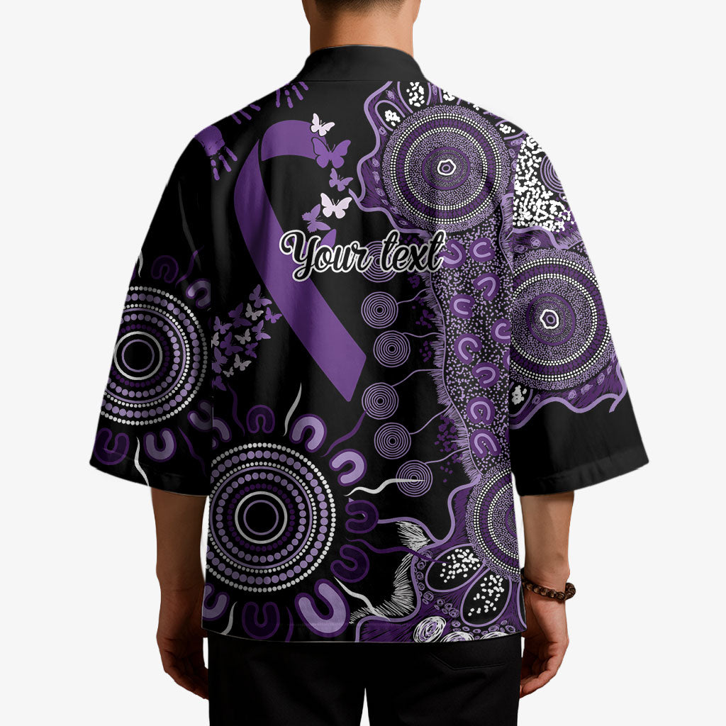 Memories Matter Alzheimers Support Personalised Kimono Aboriginal Ribbon Dot Painting