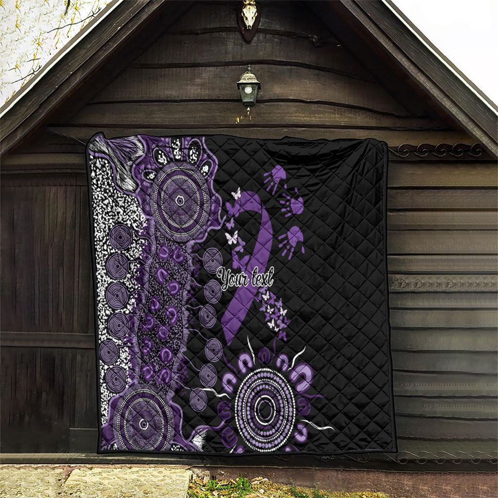 Memories Matter Alzheimers Support Personalised Quilt Aboriginal Ribbon Dot Painting