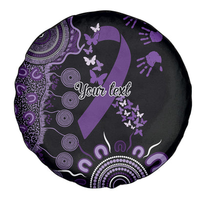 Memories Matter Alzheimers Support Personalised Spare Tire Cover Aboriginal Ribbon Dot Painting