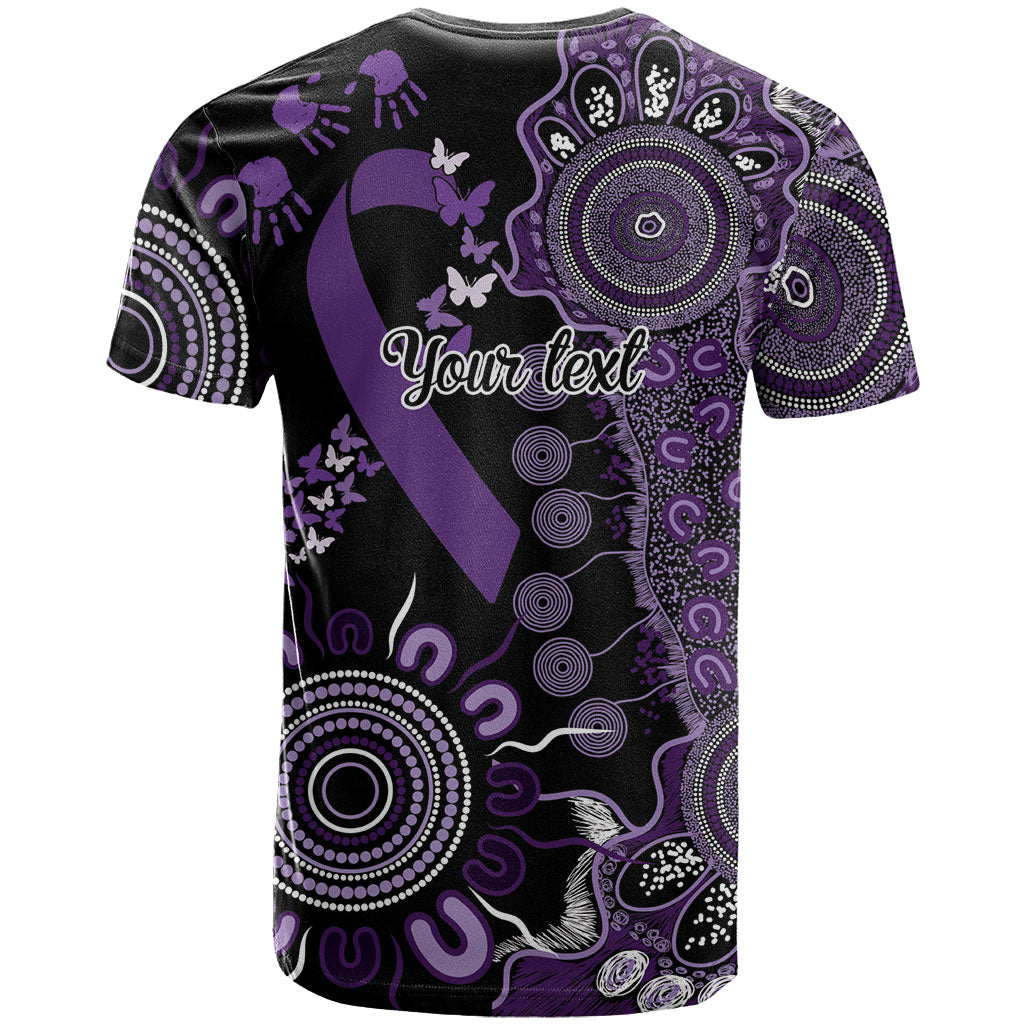 Memories Matter Alzheimers Support Personalised T Shirt Aboriginal Ribbon Dot Painting