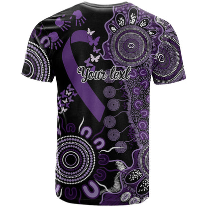 Memories Matter Alzheimers Support Personalised T Shirt Aboriginal Ribbon Dot Painting