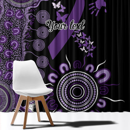 Memories Matter Alzheimers Support Personalised Window Curtain Aboriginal Ribbon Dot Painting