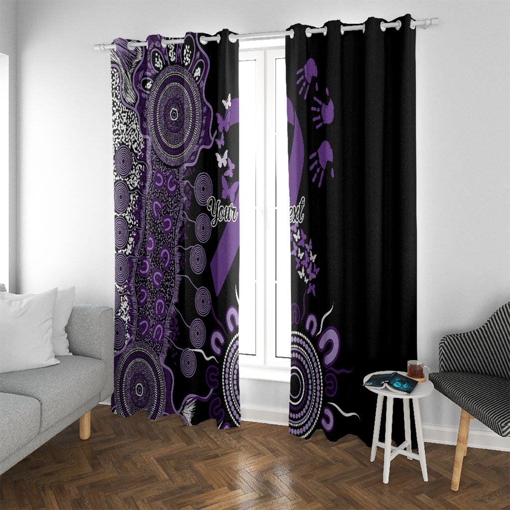 Memories Matter Alzheimers Support Personalised Window Curtain Aboriginal Ribbon Dot Painting